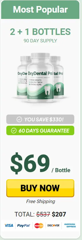 OxyDental Pro 3 Bottle Price